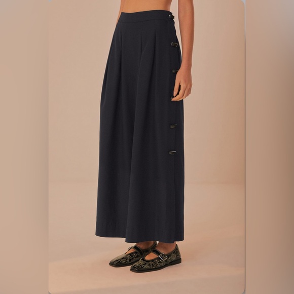 Farm Rio Black Button Pants - Picture 4 of 7